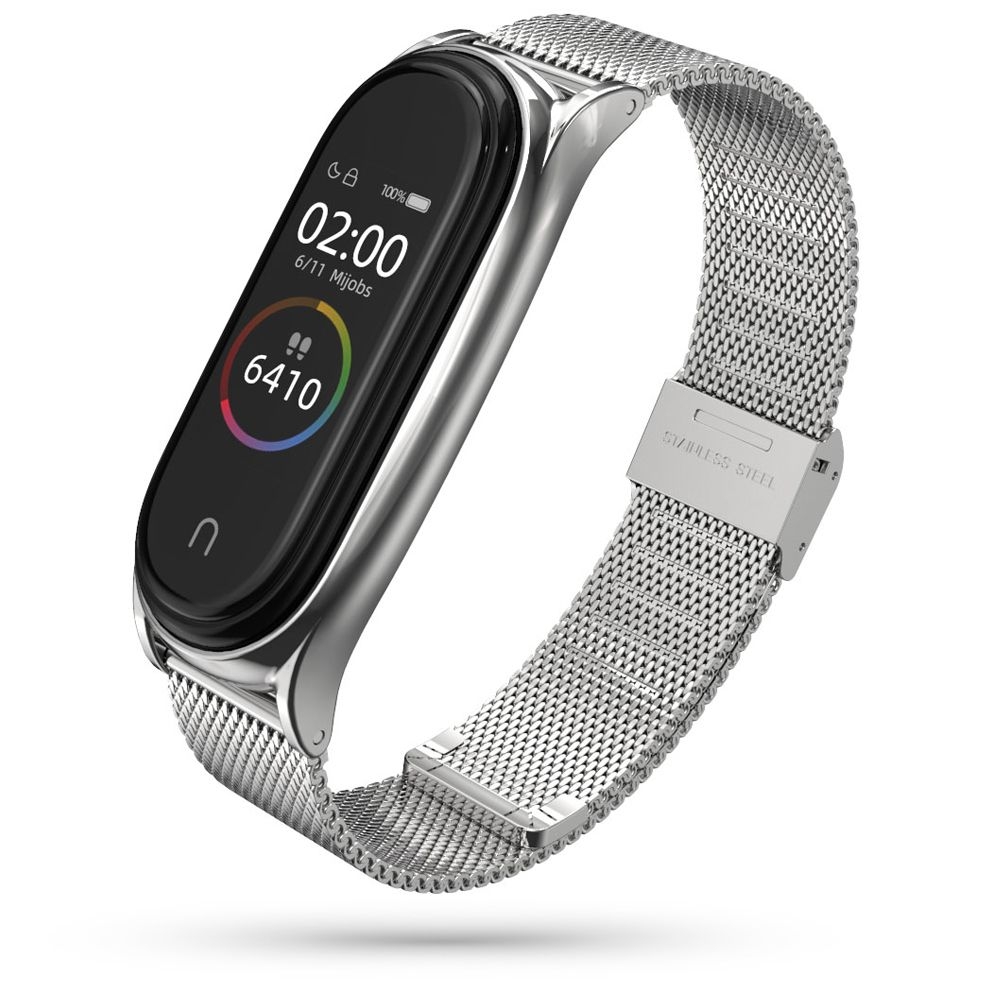 Tech-Protect Μεταλλικό Λουράκι Milanese - Xiaomi Mi Band 6 / 6 NFC / 5 - Silver (0795787712344)