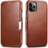 iCarer Vintage Series Side-Open Δερμάτινη Θήκη iPhone 11 Pro Max - Brown (RIX1109-BN)