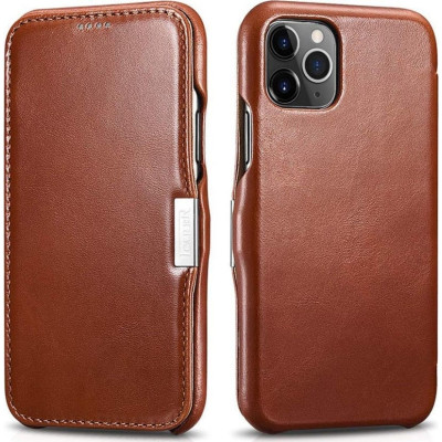 iCarer Vintage Series Side-Open Δερμάτινη Θήκη iPhone 11 Pro Max - Brown (RIX1109-BN)
