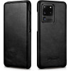 iCarer Vintage Series Curved Edge - Δερμάτινη Θήκη Samsung Galaxy S20 Ultra - Black (RS992008-BK)