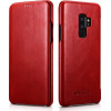 iCarer Vintage Series Curved Edge - Δερμάτινη Θήκη Samsung Galaxy S9 Plus - Red (RS992201-RD)
