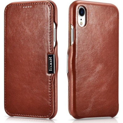 iCarer Vintage Series Side-Open Δερμάτινη Θήκη iPhone XR - Brown (RI903-BN)