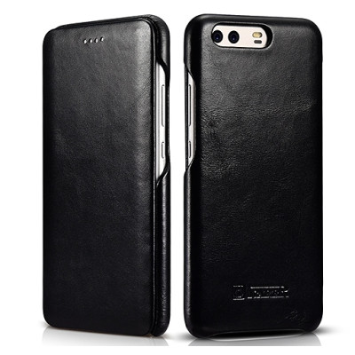 iCarer Vintage Series Curved Edge Folio - Δερμάτινη Θήκη Huawei P10 - Black (RHP1001-BK)