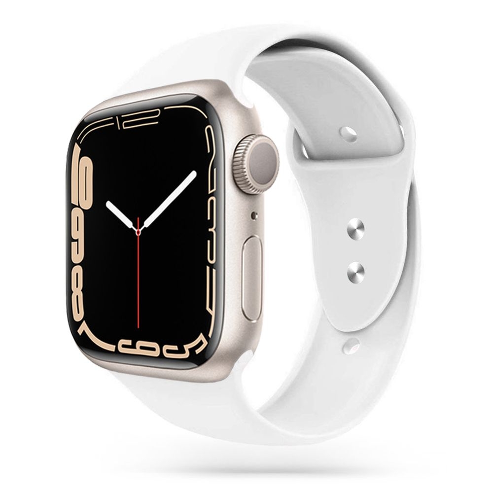 Tech-Protect Λουράκι Σιλικόνης Iconband Apple Watch SE/10/9/8/7/6/5/4 (42/41/40mm) - White (5906735412871)