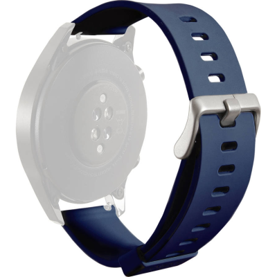Puro Multibrand Λουράκι Σιλικόνης για Smartwatches (20mm) - Blue (UNIWBICON20-NVBLUE)