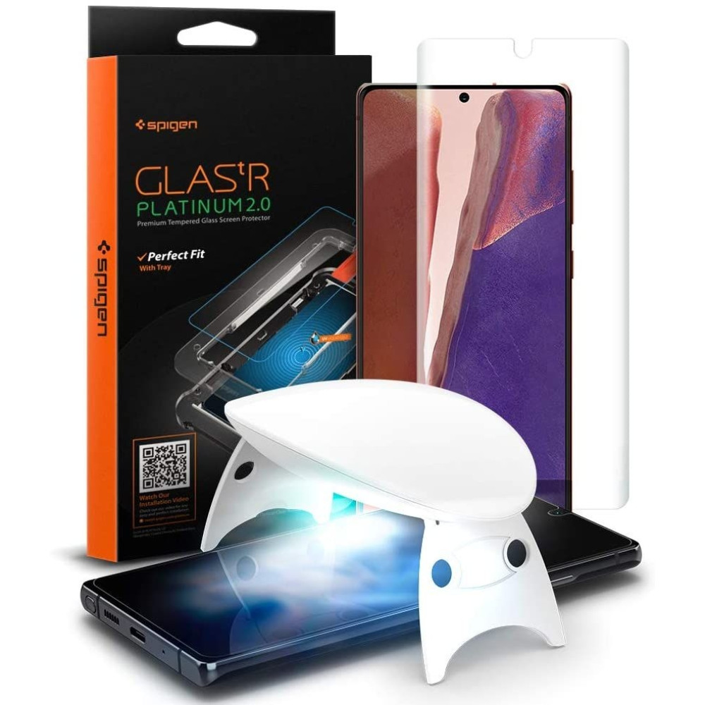 Spigen GLAS.tR Platinum 2.0 Premium Tempered Glass - Σύστημα Προστασίας Οθόνης Samsung Galaxy Note 20 (AGL01452)