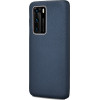 iCarer Grained Series Δερμάτινη Σκληρή Θήκη Huawei P40 Pro - Royal Blue (XHP40006-BU)