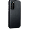 iCarer Grained Series Δερμάτινη Θήκη Huawei P40 Pro - Deep Space Black (XHP40002-BK)