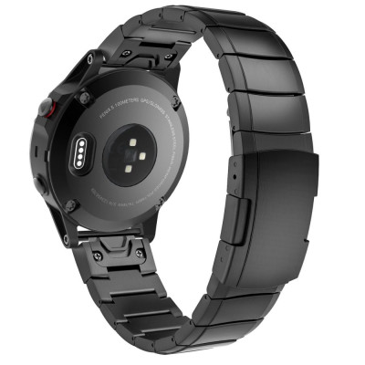 Tech-Protect Μεταλλικό Λουράκι Garmin Fenix 3 / 5X / 3HR / 5X Plus / 6X / 6X Pro / 7X / 8 - Black (5906735412581)