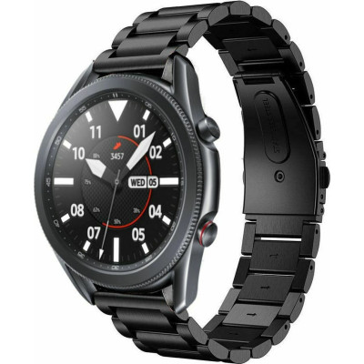 Tech-Protect Μεταλλικό Λουράκι (22mm) Stainless Samsung Galaxy Watch 3 45mm - Black (0795787713495)