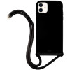 Puro ICON Cross Body Θήκη Σιλικόνης με Λουράκι Λαιμού Apple iPhone 11 - Black (IPCX6119ICONCB-BLK)