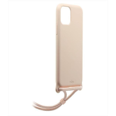 Puro ICON Cross Body Θήκη Σιλικόνης με Λουράκι Λαιμού Apple iPhone 11 - Rose (IPCX6119ICONCB-ROSE)