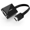 Ugreen Αντάπτορας HDMI σε VGA με Υποδοχές 3.5mm Jack Ήχου & Micro USB - Black (40248)