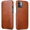 iCarer Vintage Series Curved Edge - Δερμάτινη Θήκη Apple iPhone 12 mini - Brown (RIX1203-BN)