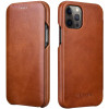 iCarer Vintage Series Curved Edge - Δερμάτινη Θήκη Apple iPhone 12 Pro Max - Brown (RIX1202-BN)