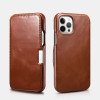 iCarer Vintage Series Side-Open Δερμάτινη Θήκη Apple iPhone 12 Pro Max - Brown (RIX1211-BN)