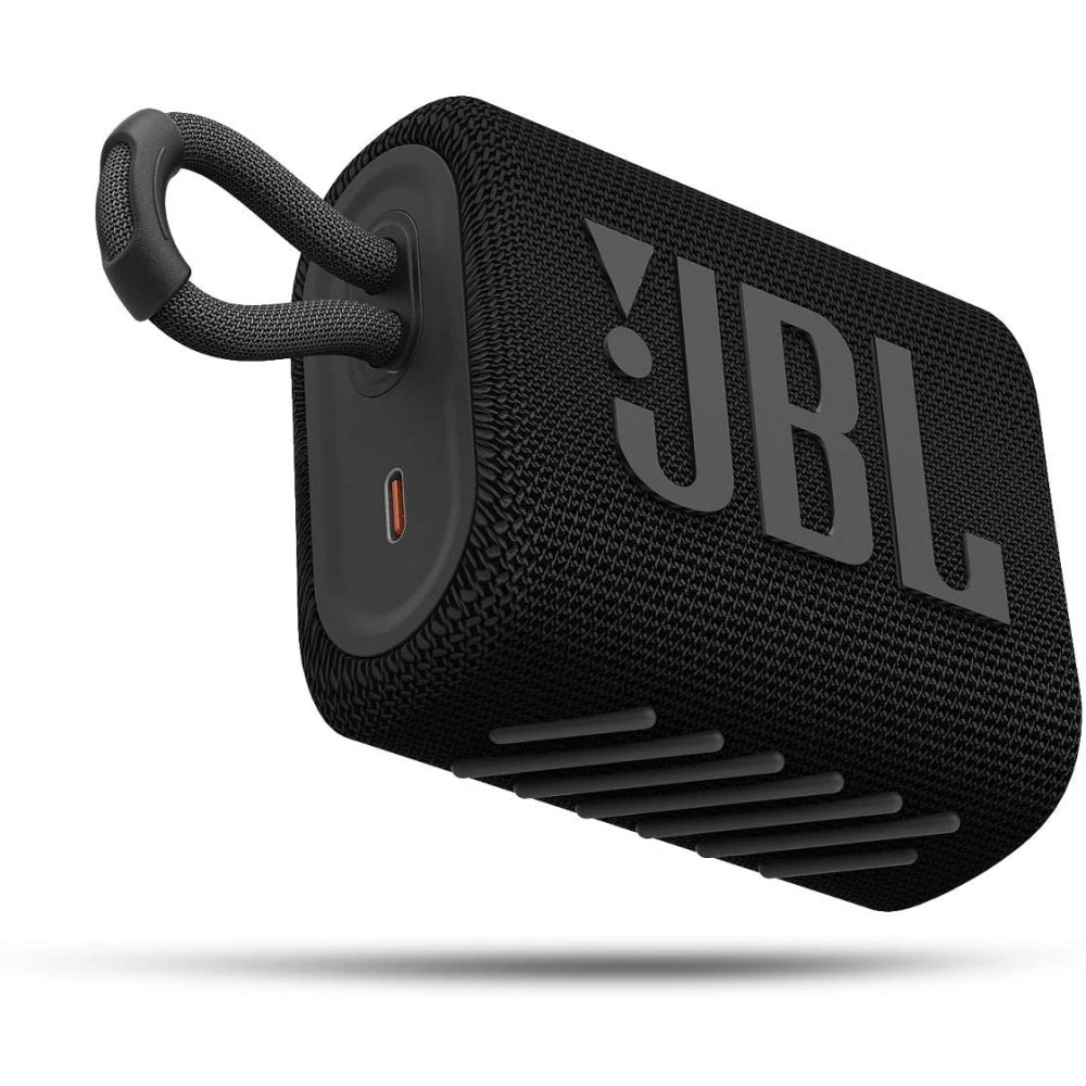 JBL Go3 Bluetooth Speaker - Αδιάβροχο Ασύρματο Ηχείο - Black (JBLGO3BLK)