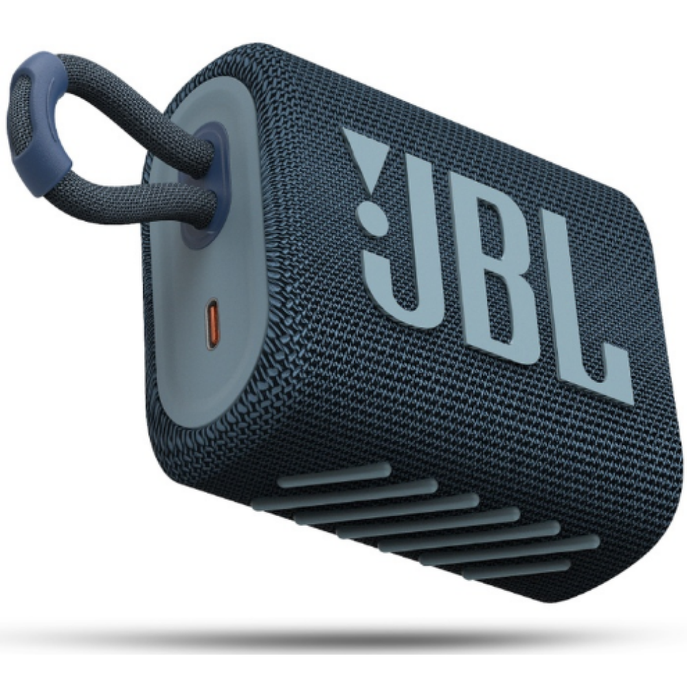 JBL Go3 Bluetooth Speaker - Αδιάβροχο Ασύρματο Ηχείο - Blue (JBLGO3BLU)