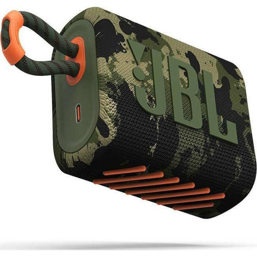 JBL Go3 Bluetooth Speaker - Αδιάβροχο Ασύρματο Ηχείο - Squad (JBLGO3SQUAD)