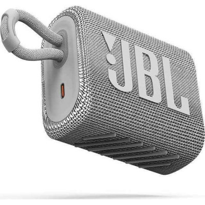 JBL Go3 Bluetooth Speaker - Αδιάβροχο Ασύρματο Ηχείο - White (JBLGO3WHT)