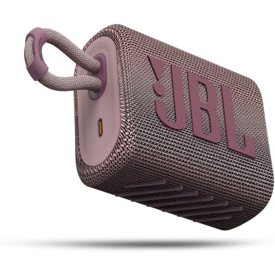 JBL Go3 Bluetooth Speaker - Αδιάβροχο Ασύρματο Ηχείο - Pink (JBLGO3PINK)