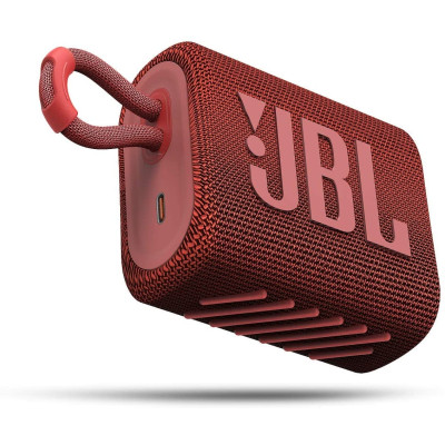 JBL Go3 Bluetooth Speaker - Αδιάβροχο Ασύρματο Ηχείο - Red (JBLGO3RED)