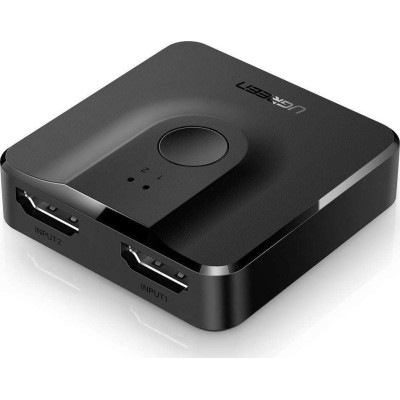 Ugreen HDMI 4K - 2 σε 1 Αμφίδρομο Switcher / Splitter - Black (50966)