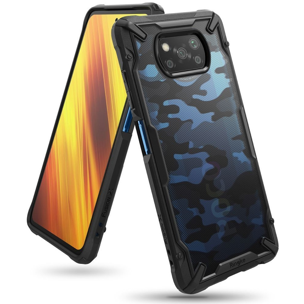 Ringke Fusion-X Θήκη Xiaomi Poco X3 Pro / X3 NFC - Camo Black (75223)