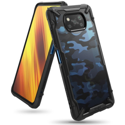 Ringke Fusion-X Θήκη Xiaomi Poco X3 Pro / X3 NFC - Camo Black (75223)