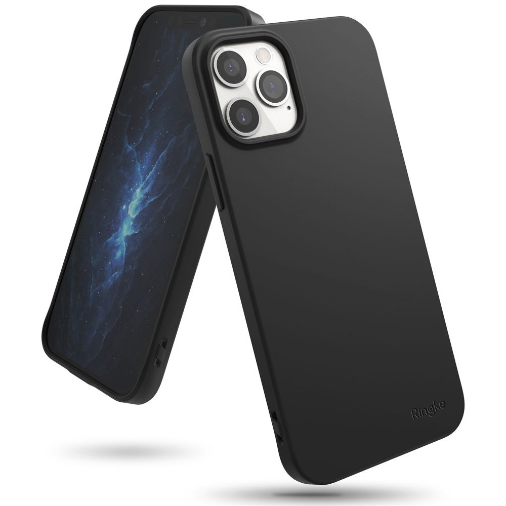 Ringke Air S Θήκη Σιλικόνης Apple iPhone 12 / 12 Pro - Black (75230)