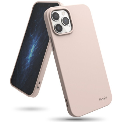 Ringke Air S Θήκη Σιλικόνης Apple iPhone 12 / 12 Pro - Pink Sand (8809758101326)