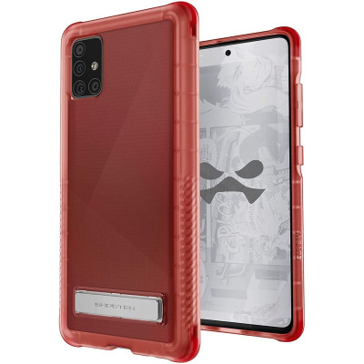 Ghostek Covert 4 - Διάφανη Ανθεκτική Θήκη Σιλικόνης & Kickstand Samsung Galaxy A51 - Pink (GHOCAS2463)