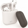 Puro ICON Θήκη Σιλικόνης για Airpods 2nd Gen / 1st Gen - White + Dark Grey Cap (APCASE2-WHI)