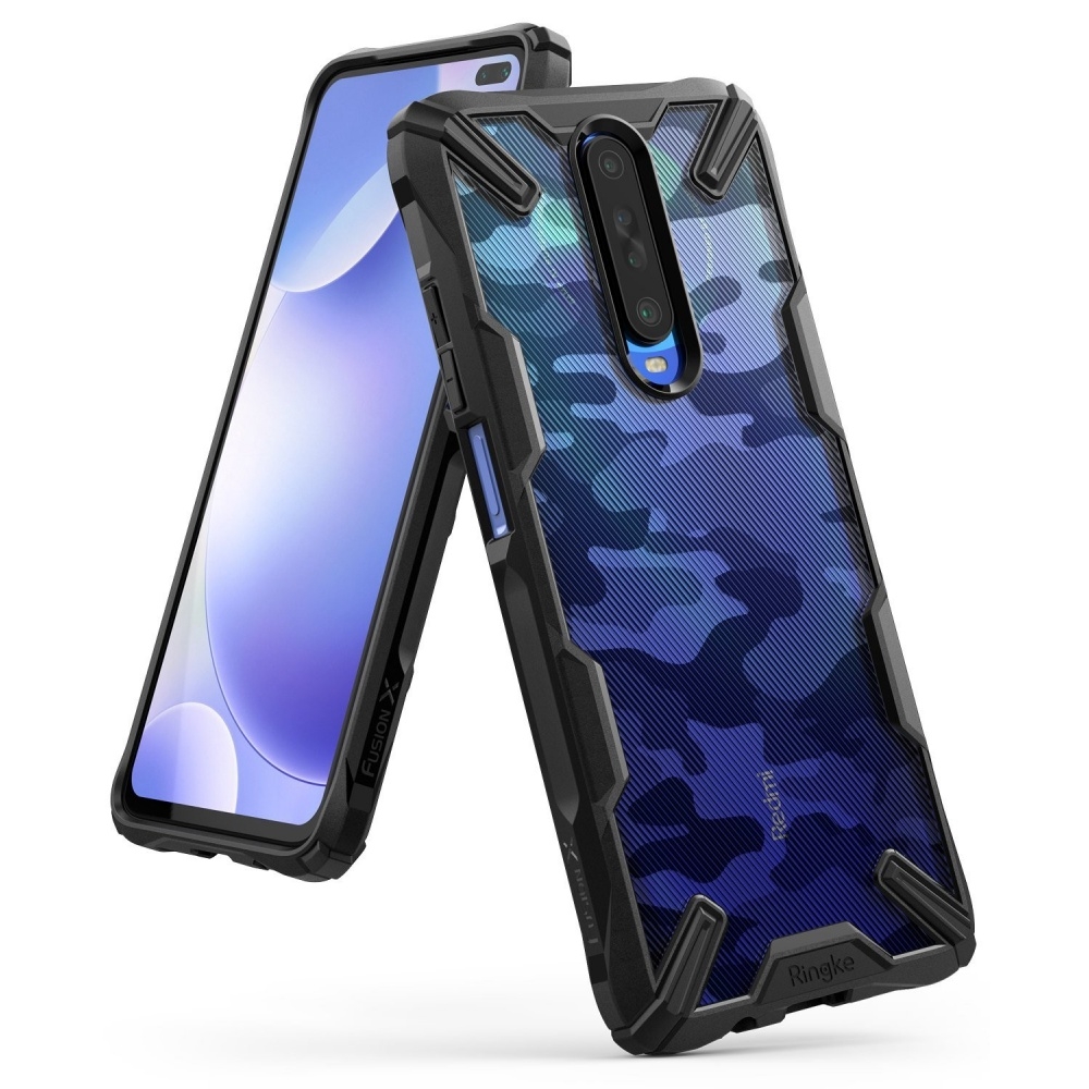 Ringke Fusion X Θήκη Σιλικόνης Xiaomi Redmi K30 - Camo Black (75523)