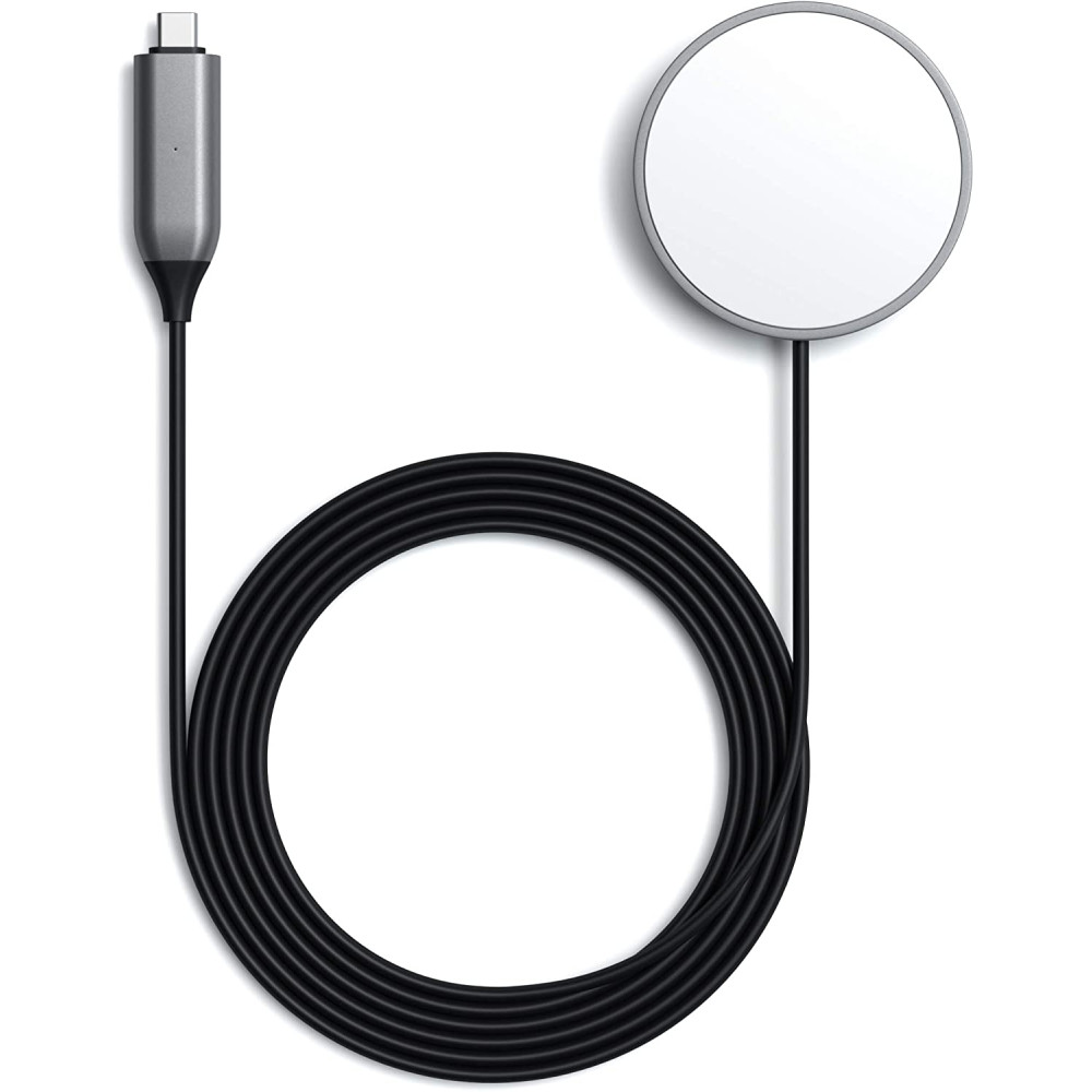 Satechi Type-C Magnetic Wireless Charging Cable - Καλώδιο Μαγνητικής Ασύρματης Φόρτισης για iPhone 16 / 15 / 14 / 13 / 12 - 150cm (ST-UCQIMCM)