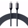Satechi Καλώδιο Φόρτισης και Μεταφοράς Δεδομένων Type-C σε Type-C - 100W - 200cm - Space Gray (ST-TCC2MM)