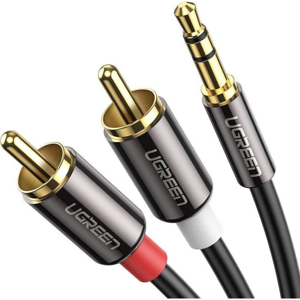 Ugreen Καλώδιο Ήχου Aux Audio - 3.5mm Jack (male) σε 2RCA (male) 300cm - Black (10590)