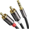 Ugreen Καλώδιο Ήχου Aux Audio - 3.5mm Jack (male) σε 2RCA (male) 300cm - Black (10590)