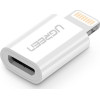 Ugreen Αντάπτορας Lightning (male) σε MicroUSB (female) - White (20745)