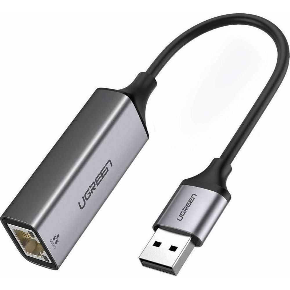 Ugreen Αντάπτορας USB 3.0 σε Ethernet Gigabit RJ45 έως 1000Mbps - Space Gray (50922)