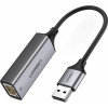 Ugreen Αντάπτορας USB 3.0 σε Ethernet Gigabit RJ45 έως 1000Mbps - Space Gray (50922)