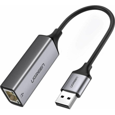 Ugreen Αντάπτορας USB 3.0 σε Ethernet Gigabit RJ45 έως 1000Mbps - Space Gray (50922)