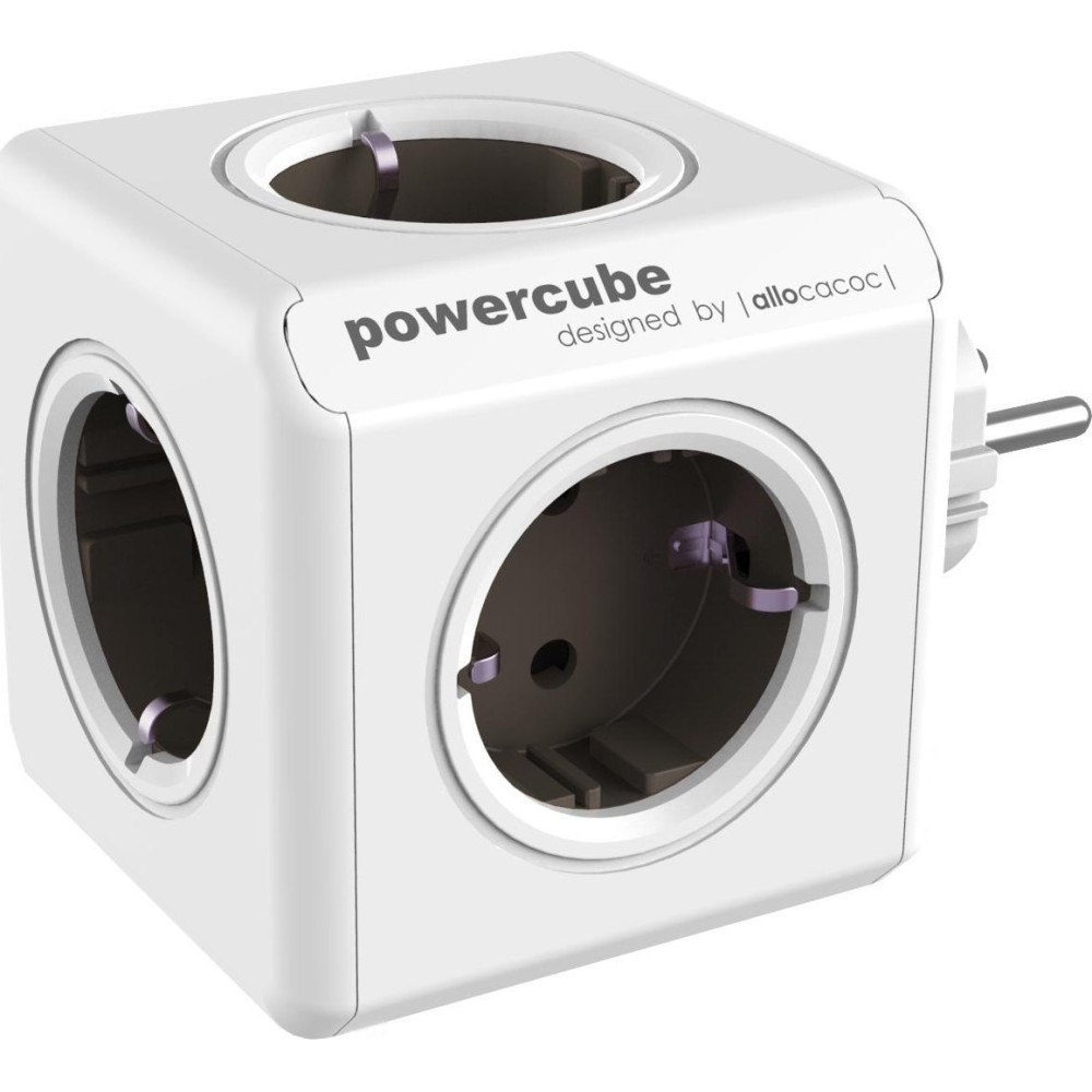 Allocacoc PowerCube Original - Πολύπριζο με 5 Υποδοχές - Grey - 2 Έτη Εγγύηση (1100GY/DEORPC)