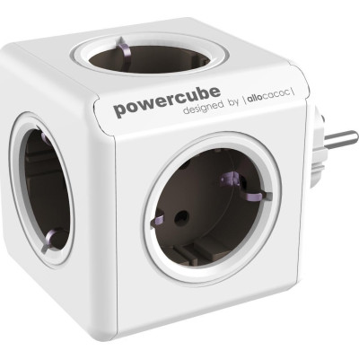 Allocacoc PowerCube Original - Πολύπριζο με 5 Υποδοχές - Grey - 2 Έτη Εγγύηση (1100GY/DEORPC)