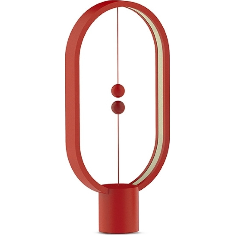 Allocacoc Heng Balance Platsic Lamp Ellipse - Φωτιστικό με Μαγνητικό Διακόπτη - Boston Red (DH0040RD/HBLEUB)