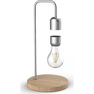 Allocacoc Levitating Light Bulb Table Lamp - Μαγνητικό Αιωρούμενο Επιτραπέζιο Φωτιστικό - Silver (DH0106/EULELP)