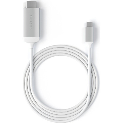 Satechi Καλώδιο Type-C (male) σε HDMI 4K 60Hz (male) - 180cm - Silver (ST-CHDMIS)