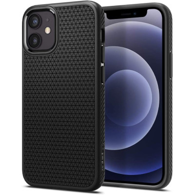 Spigen Θήκη Liquid Air Apple iPhone 12 mini - Matte Black (ACS01744)