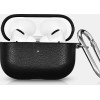 iCarer Microfiber Slim PU Leather Θήκη για Apple AirPods Pro 1st Gen - Black (IAP053-BK)