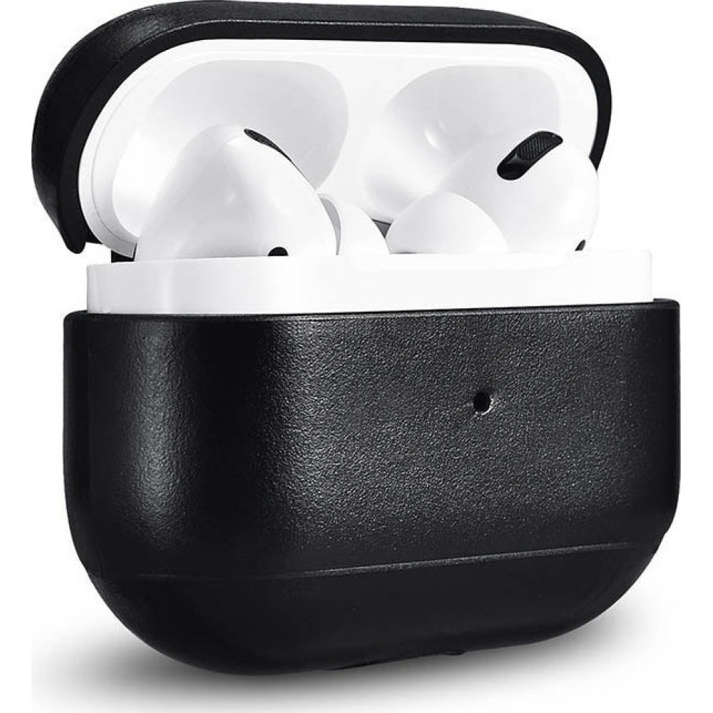 iCarer Vintage Δερμάτινη Θήκη για Apple AirPods Pro 1st Gen - Black (IAP045-BK)